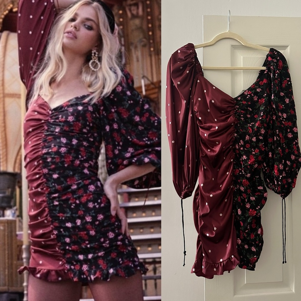 For Love & Lemons Cher Two Toned Dress
